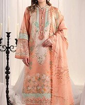 Rang Rasiya Light Salmon Lawn Suit- Pakistani Lawn Dress