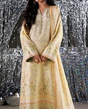Rang Rasiya Cream Raw Silk Suit- Pakistani Chiffon Dress