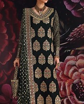 Roheenaz Black Chiffon Suit- Pakistani Designer Chiffon Suit