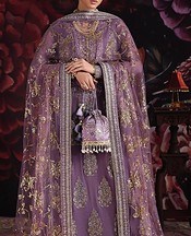 Roheenaz Lilac Chiffon Suit- Pakistani Designer Chiffon Suit