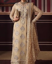 Roheenaz Ivory Chiffon Suit- Pakistani Chiffon Dress