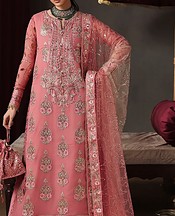 Roheenaz Pink Chiffon Suit- Pakistani Designer Chiffon Suit