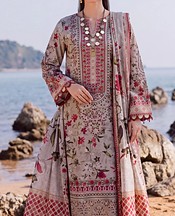 Safwa Grey Viscose Suit- Pakistani Winter Dress