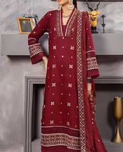 Maroon Viscose Suit