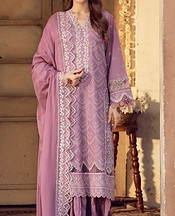 Sahar Purple Lawn Suit- Pakistani Designer Lawn Suits