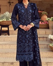 Sahar Navy Lawn Suit- Pakistani Designer Lawn Suits