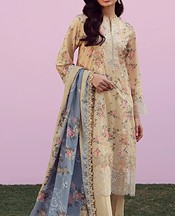Sahar Ivory Silk Suit- Pakistani Lawn Dress