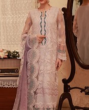 Sahar Lilac Net Suit- Pakistani Chiffon Dress