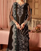 Sahar Black Organza Suit- Pakistani Chiffon Dress