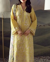 Sahar Yellow Lawn Suit- Pakistani Designer Lawn Suits