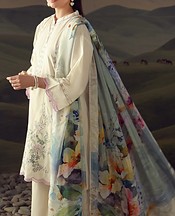 Sahar Ivory Lawn Suit- Pakistani Lawn Dress