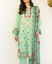 Sahar Mint Lawn Suit- Pakistani Designer Lawn Suits