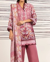Sahar Mauve Lawn Suit- Pakistani Designer Lawn Suits