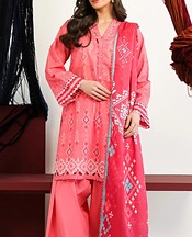 Sahar PInk Lawn Suit- Pakistani Designer Lawn Suits