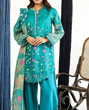 Sahar Teal Lawn Suit- Pakistani Lawn Dress