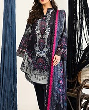 Sahar Navy Lawn Suit- Pakistani Lawn Dress