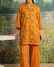 Sahar Mustard Cambric Suit- Pakistani Lawn Dress