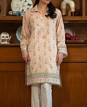 Sahar Peach Lawn Kurti- Pakistani Lawn Dress