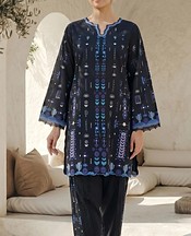 Sahar Black Lawn Suit (2Pcs)- Pakistani Lawn Dress