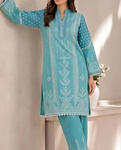 Sahar Teal Lawn Suit (2Pcs)- Pakistani Lawn Dress