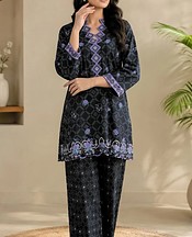 Sahar Black Cambric Suit (2Pcs)- Pakistani Designer Lawn Suits