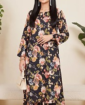 Black Lawn Suit (2Pcs)
