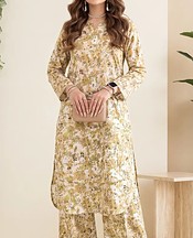 Olive Lawn Suit (2Pcs)
