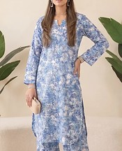 Blue Lawn Suit (2Pcs)