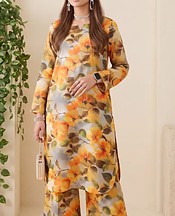 Mustard Lawn Suit (2Pcs)