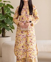 Yellow Lawn Suit (2Pcs)