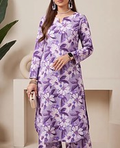 Purple Lawn Suit (2Pcs)