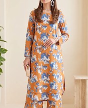 Orange Lawn Suit (2Pcs)