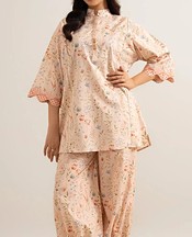 Pale Pink Lawn Suit (2 Pcs)