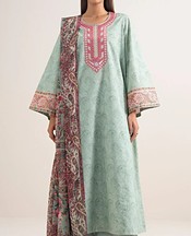 Sea Mist Lawn Suit (2 Pcs)
