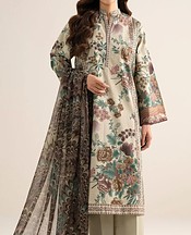 Beige Cotton Suit