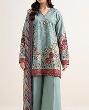 Pale Aqua Cotton Suit