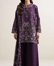 Plum Purple Lawn Suit