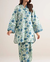 Off White/Blue Lawn (2 pcs)