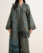 Dark Grey Lawn Suit