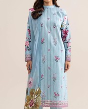 Sky Blue Lawn Suit