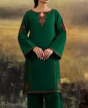 Kayseria Green Khaddar Suit (2Pcs)- Pakistani Winter Dress
