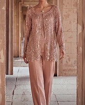 Threads and Motifs Tea Pink Chiffon Suit- Pakistani Designer Chiffon Suit