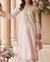 Threads and Motifs Pink Silk Suit- Pakistani Chiffon Dress