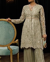 Threads and Motifs Pistachio Net Suit- Pakistani Designer Chiffon Suit
