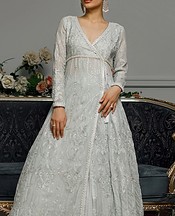 Threads and Motifs Slate Grey Chiffon Suit- Pakistani Chiffon Dress