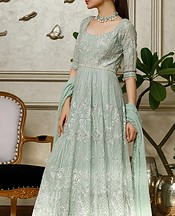 Threads and Motifs Turquoise Chiffon Suit- Pakistani Designer Chiffon Suit