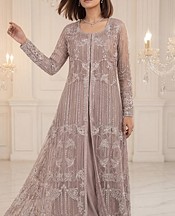Threads and Motifs Mauve Net Suit- Pakistani Designer Chiffon Suit