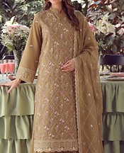 VS Textile Tan Karandi Suit- Pakistani Winter Dress