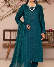 VS Textile Teal Lawn Suit- Pakistani Designer Lawn Suits
