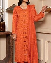VS Textile Safety Orange Lawn Suit- Pakistani Designer Lawn Suits